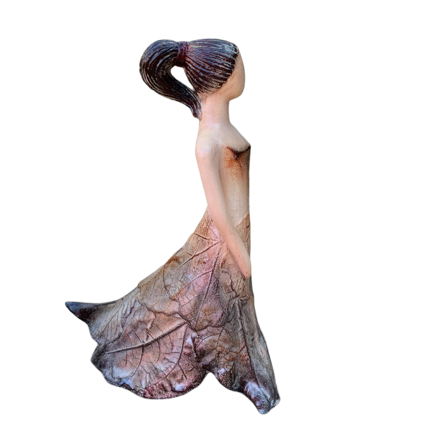 Elsa leaf dress loretta bertoli sculpture figurine