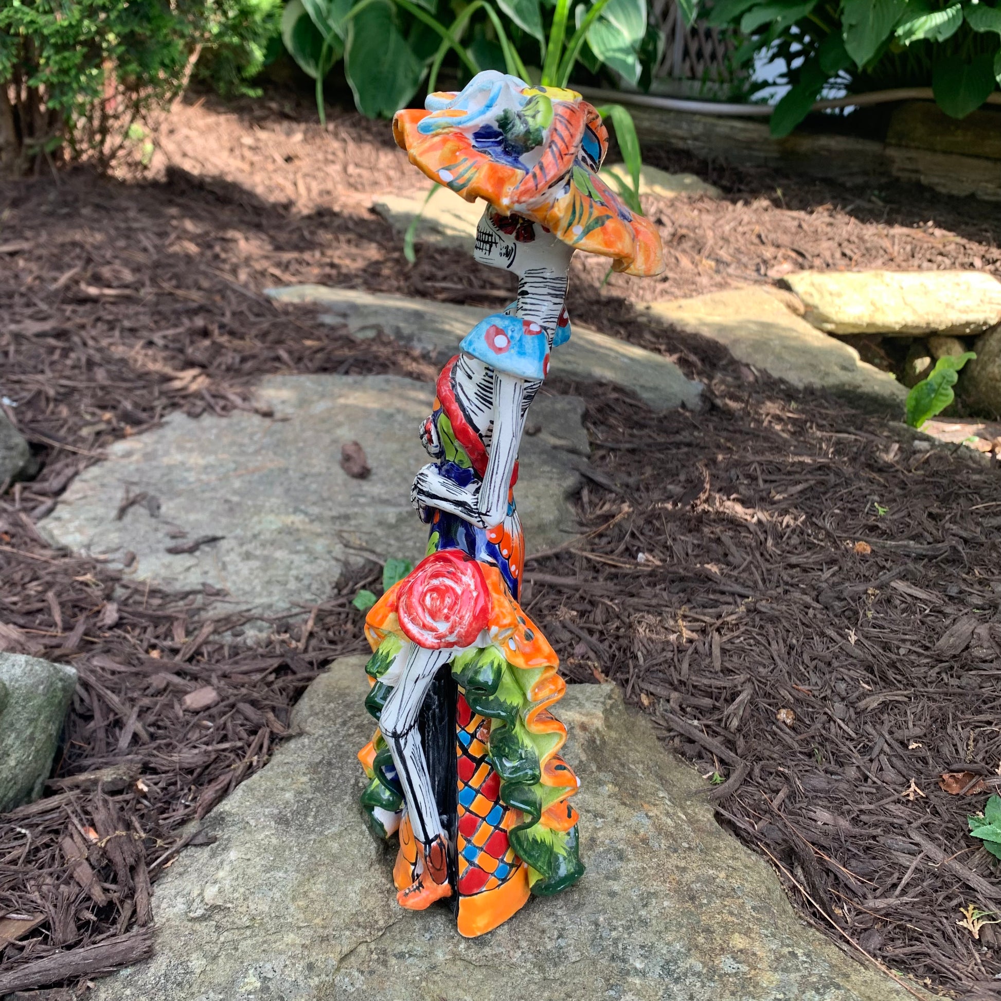 mexican talavera catrina Skelton doll