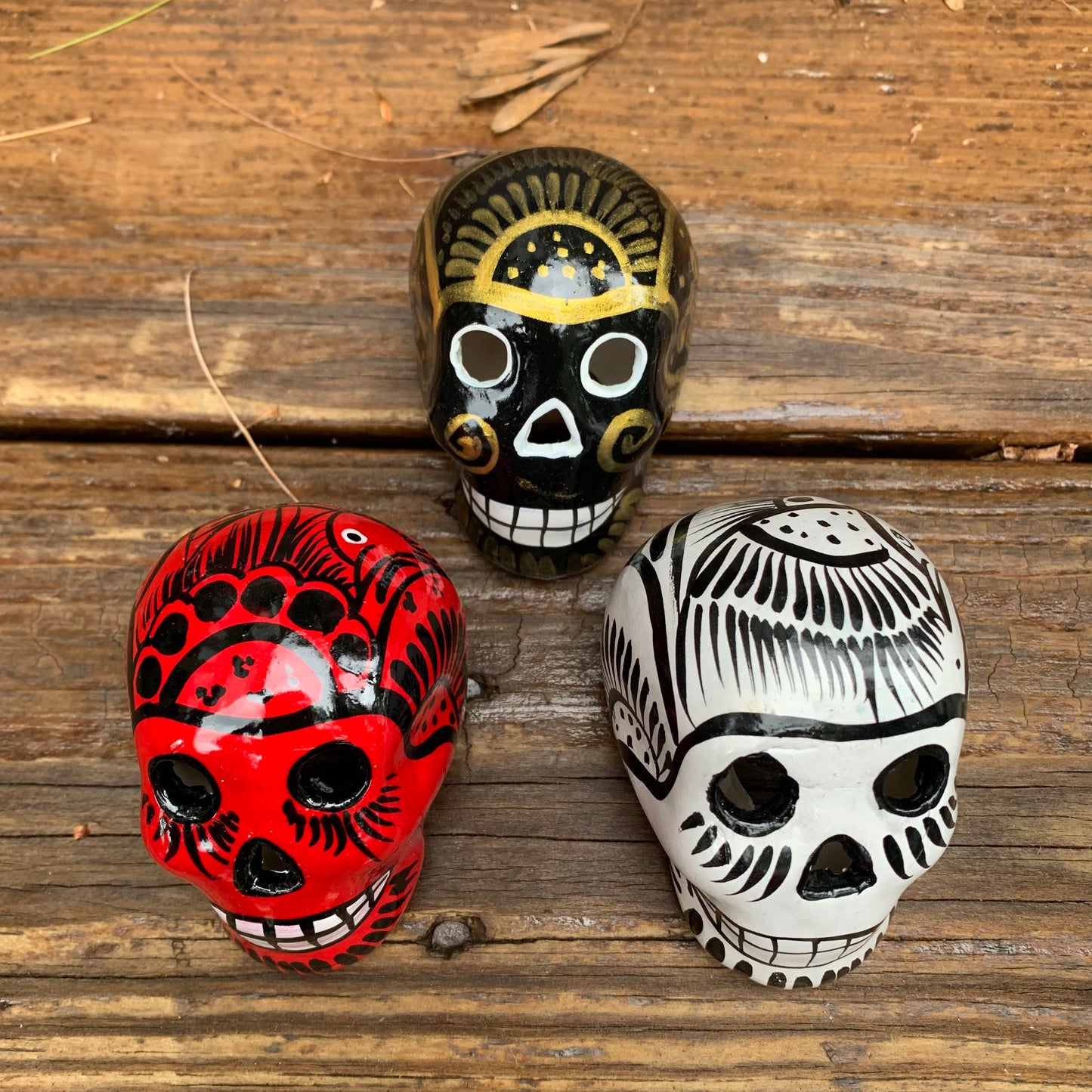 Mexican Sugar Skull - Set of Three Mini