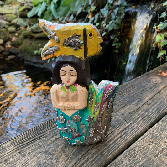 wood milagros mermaid