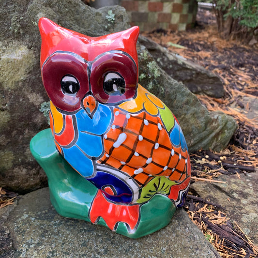Talavera Owl Figurine - Buho