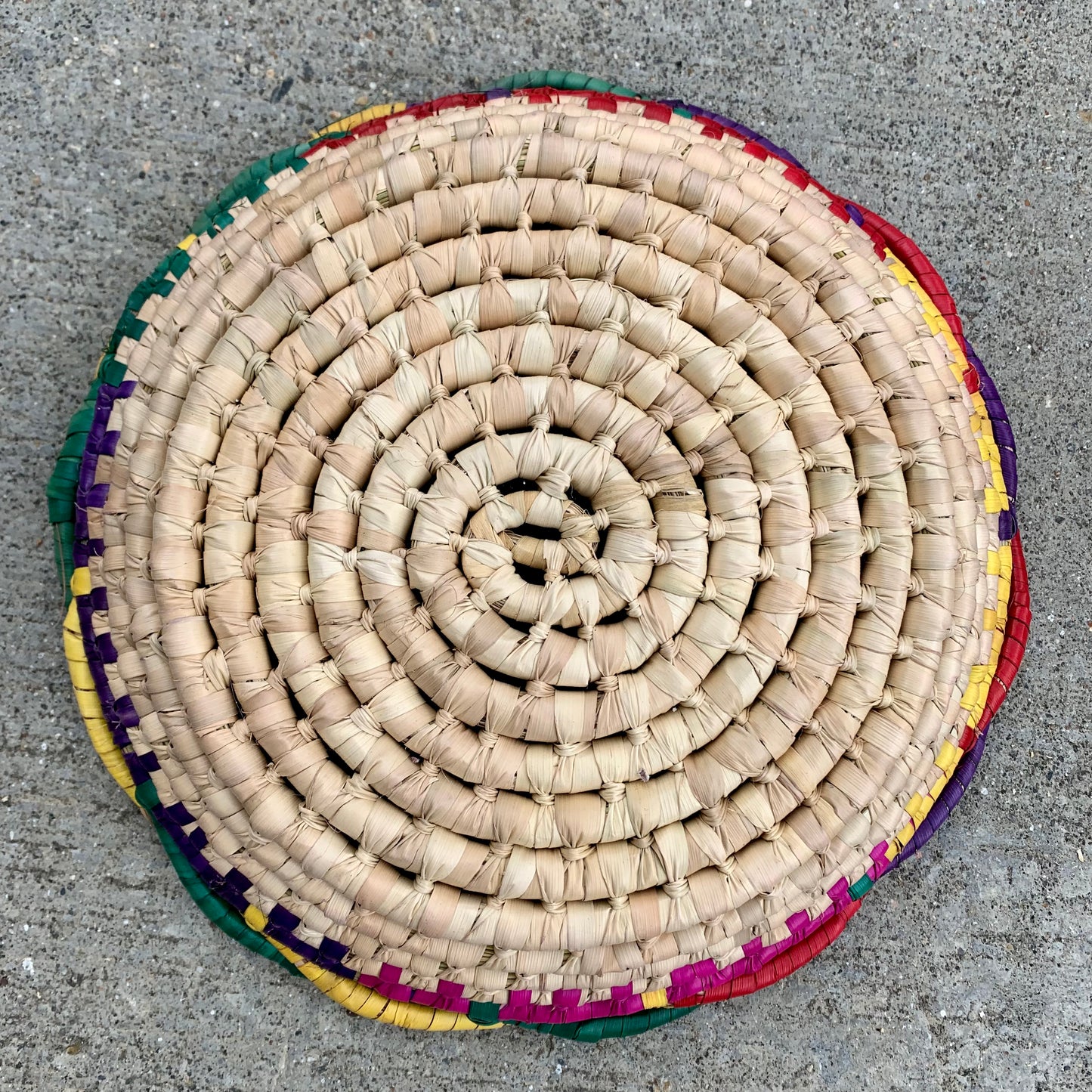 back of woven mexican basket