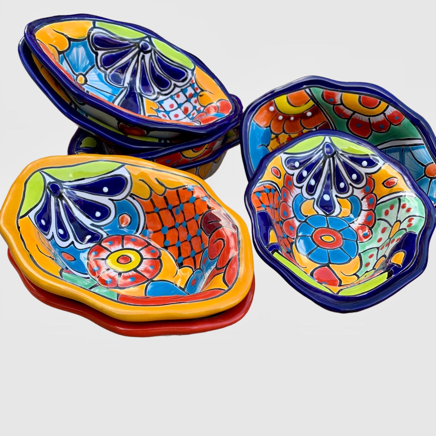 Talavera Oval Bowl Set