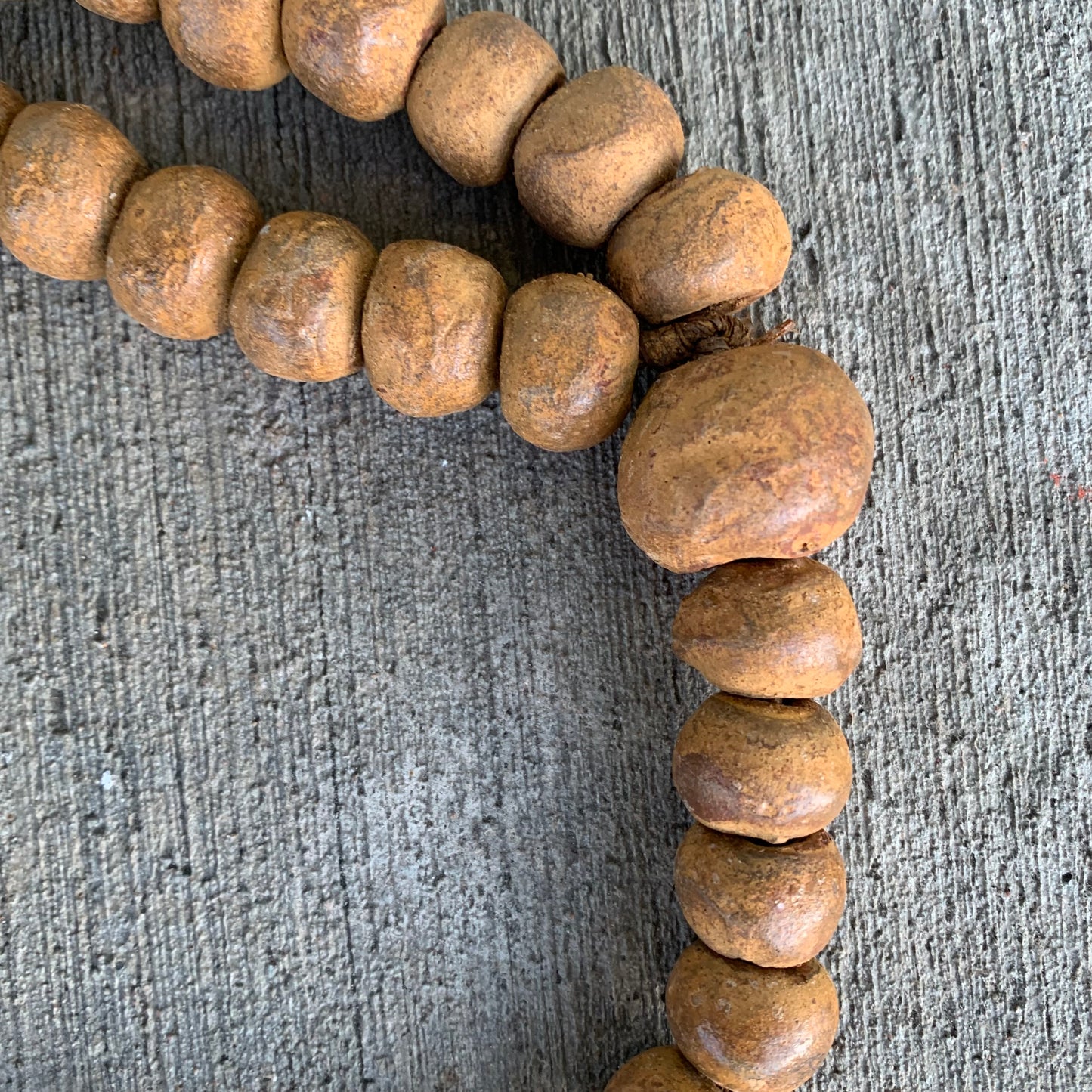 Golden Clay Rosary Beads