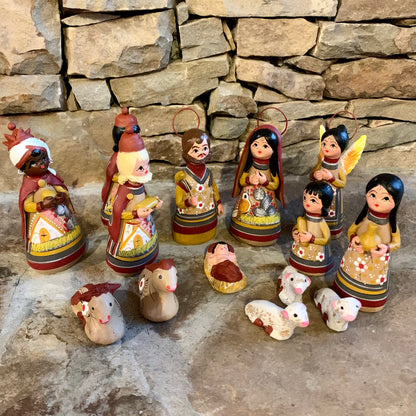 terracota nativity set