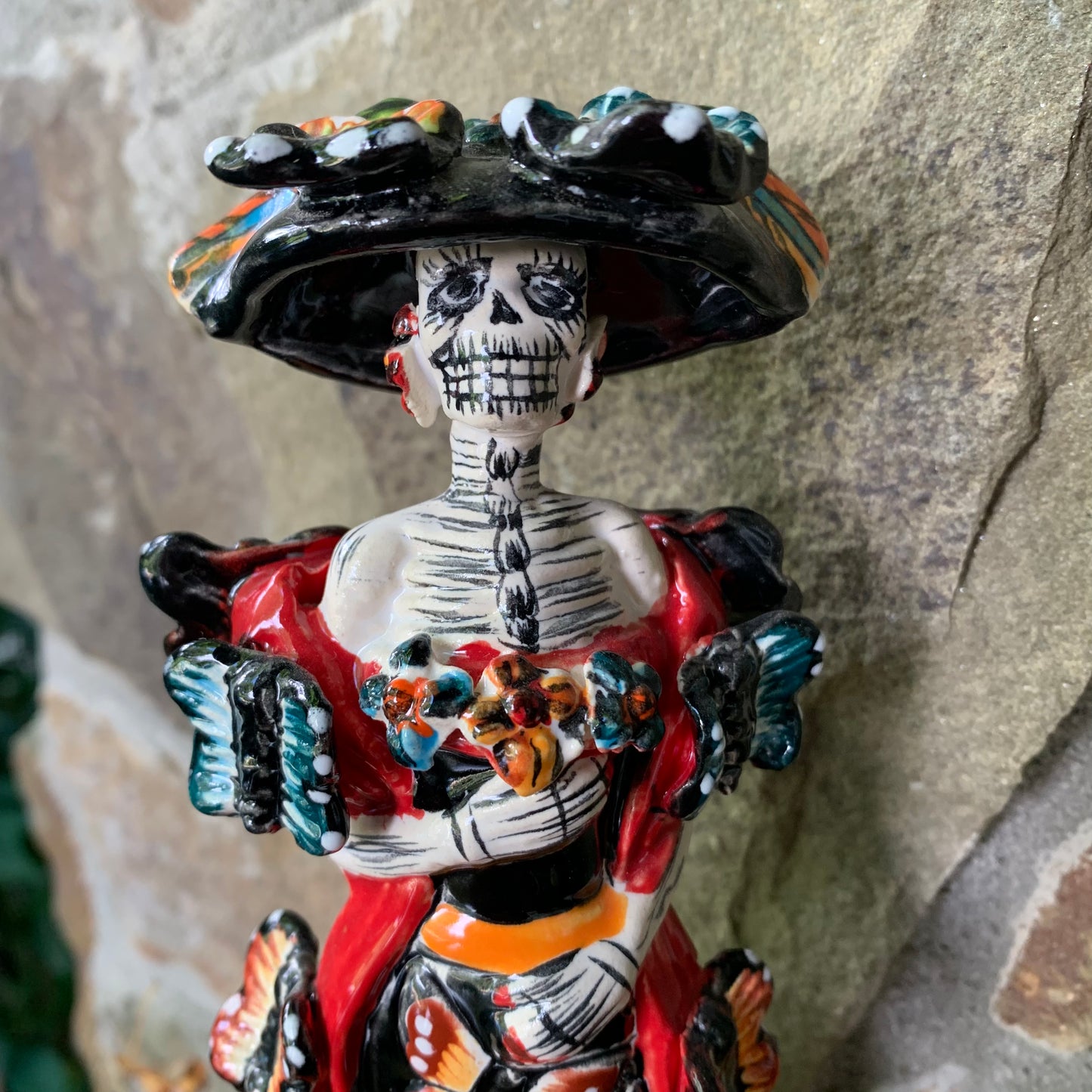 Mexican Catrina with Butterflies