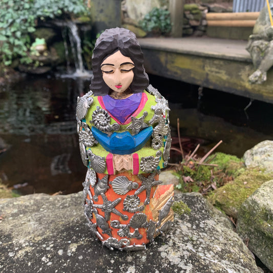 Wood Milagros Mexican Mermaid Mexican Folk Art