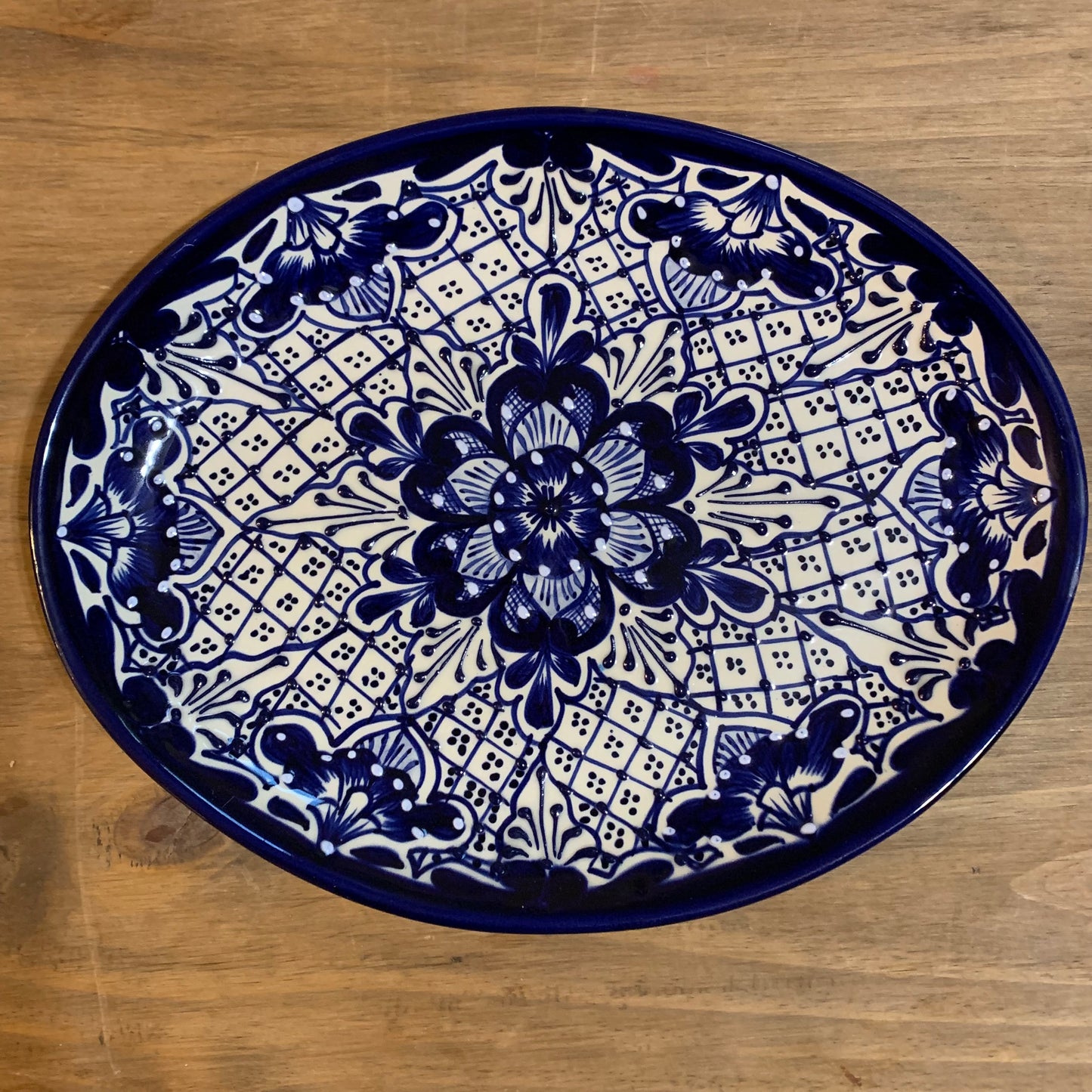 Mexican Talavera Oval Serving Plate
