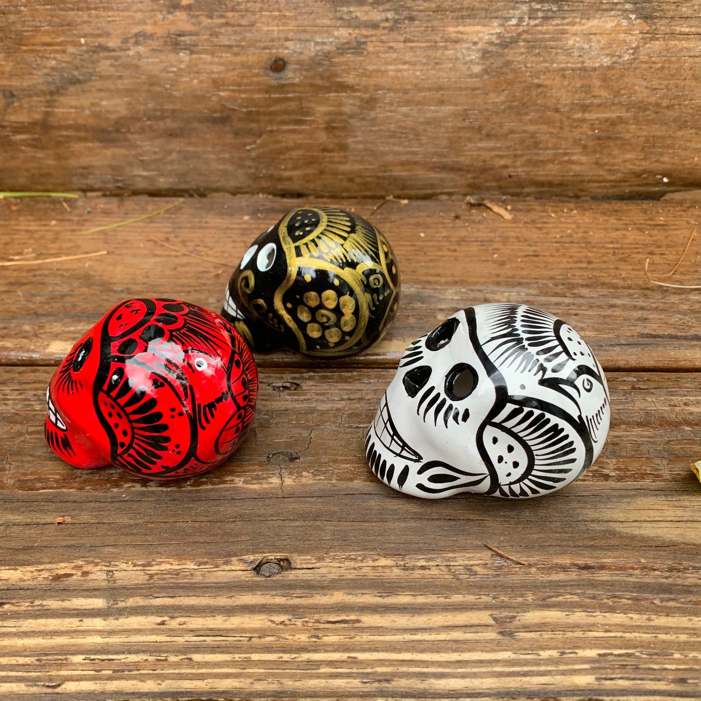 Mexican Sugar Skull - Set of Three Mini