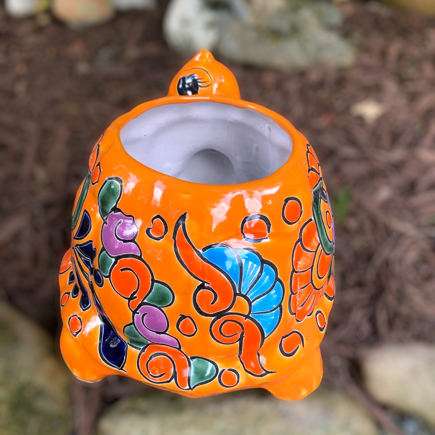 Talavera Turtle Planter