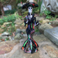 Paper Mache Mexican Catrina Skelton Doll Dolls