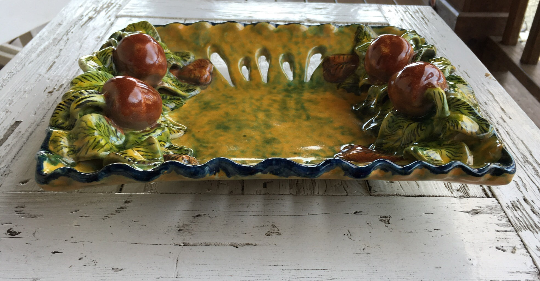 Vintage Decorative Plate Fruit